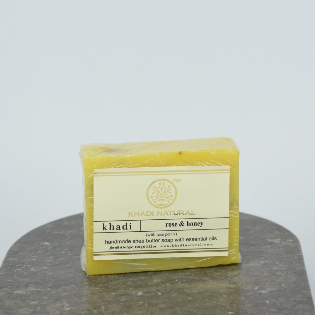 Khadi Natural Butter Soap Rose Honey with Rose Petals 100 g.jpg