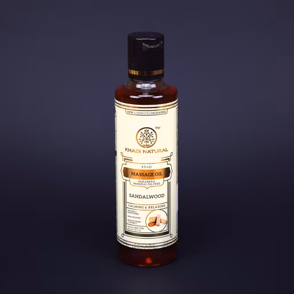KhadiNaturalSandalwoodMassageolja210ml 1.jpg